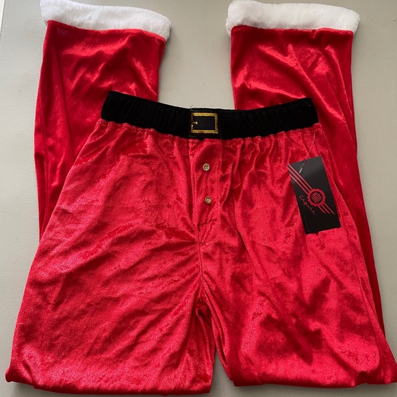 NWT Mad Engine Santa Pant Lounge Sleep Pants SMALL - Picture 1 of 5